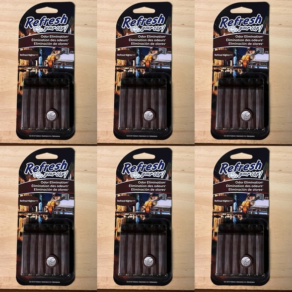 Other - Refresh Your Car 6 Packs Of 6 Refined Nights Scent Car Vent Clip Air Fresheners